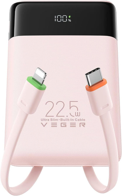 VEGER Portable Charger, Ultra Slim 22.5W Fast Charging by VEGER
