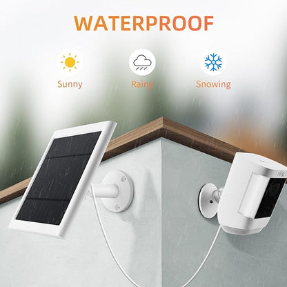 Solar Panel for Ring Camera, 2 Pack 4W Solar Charger Compatible - Image 5