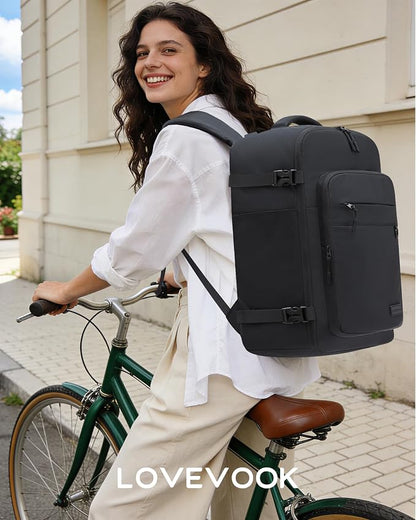 LOVEVOOK 50L Carry on Backpack, Large 17 Inch Travel Backpack - Image 2