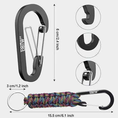 EOTW Paracord Keychain for Men Women Paracord Carabiner Backpack Keychain - Image 8