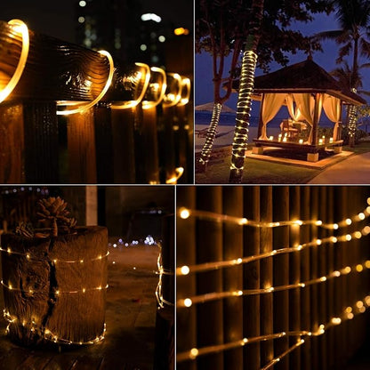 Brightown Solar Rope Lights, 39FT 100LED Outdoor Solar String Lights, IP65 - Image 7