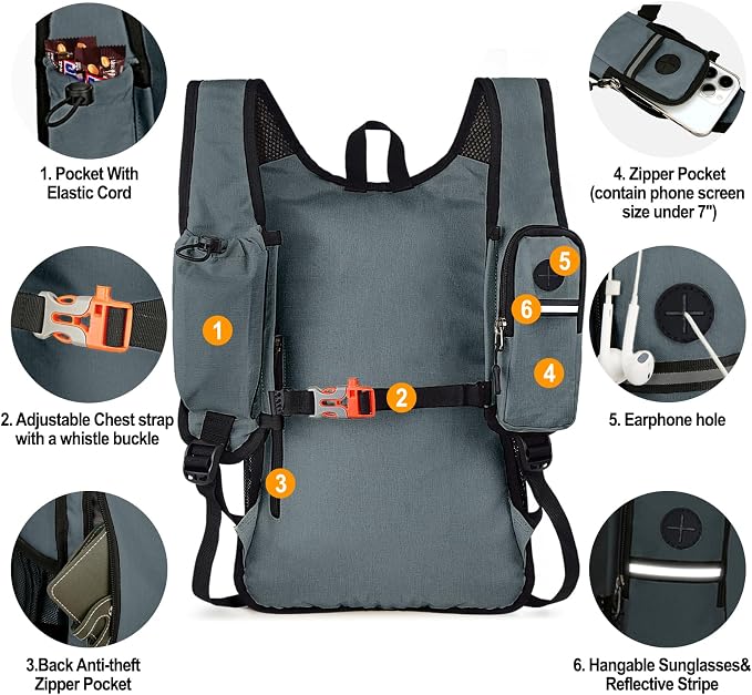 Seektop 15L Small Hiking Backpack - Image 3