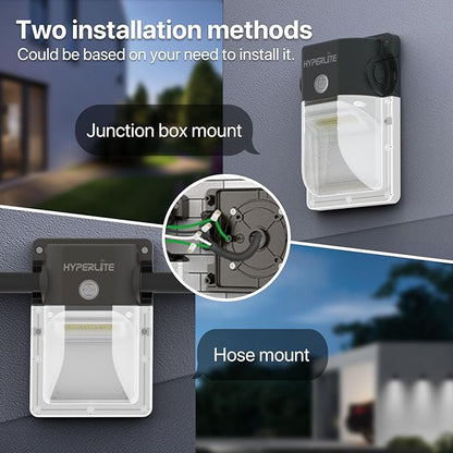 HYPERLITE LED Wall Pack Light: 30W 3600lm 5000K Daylight Outdoor Wall Lights - Image 9
