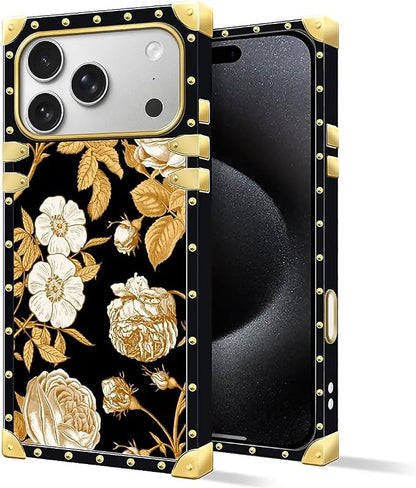 for iPhone 17 Pro Case Luxury Golden Decoration - Image 2