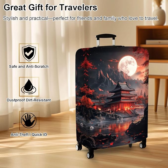 Luggage Cover Protector for 22-24 Inch Suitcases, TSA Approved Elastic Travel - Image 7