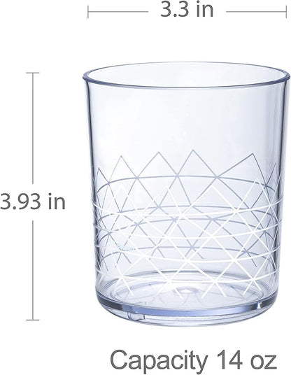 bzyoo BPA-Free Designed Dishwasher Safe 14 oz Plastic Tumbler Set which is - Image 7