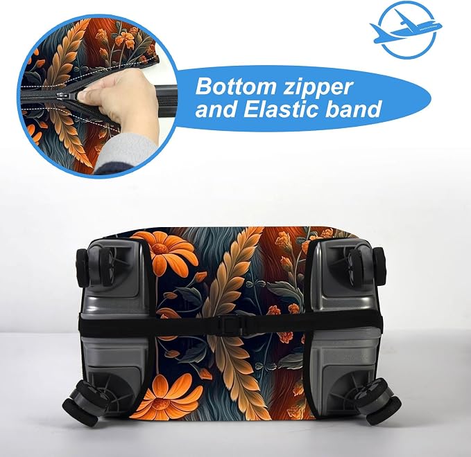 Luggage Cover Protector for 30-32 Inch Suitcases, TSA Approved Elastic Travel - Image 5