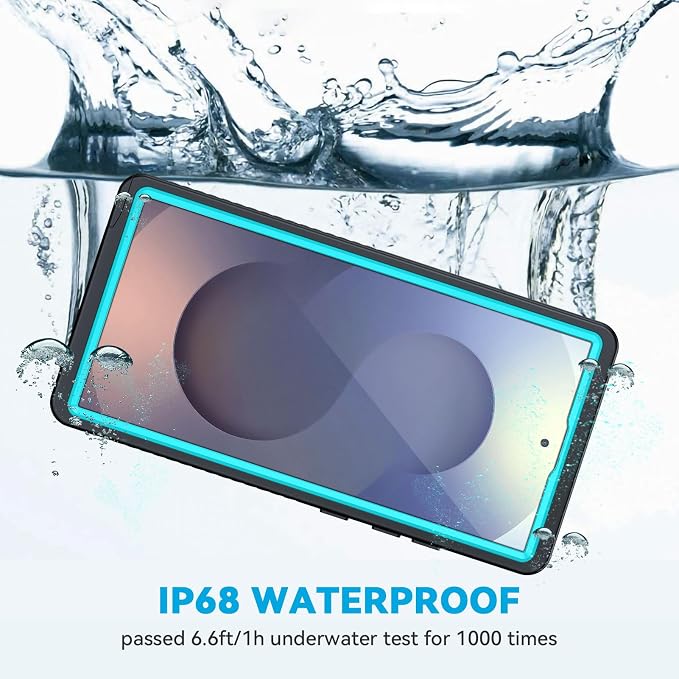 Lanhiem for Samsung Galaxy S25 Ultra Case, IP68 Waterproof Dustproof, Built-in - Image 2