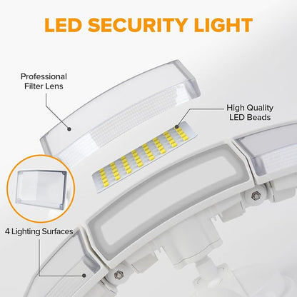 LUTEC 75W 8000 Lumen Floods Light Outdoor, Switch Controlled LED Security Lights - Image 6