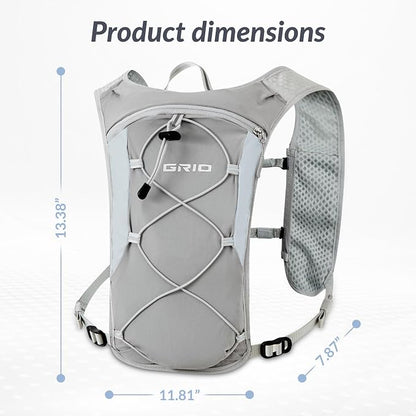GRIO Hydration Running Vest for Women Men, Water Backpack for Hiking, - Image 3