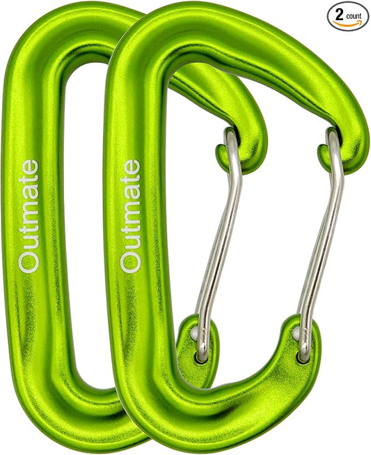 12kN 3.2"x2" Heavy-Duty Carabiner Clips by Outmate