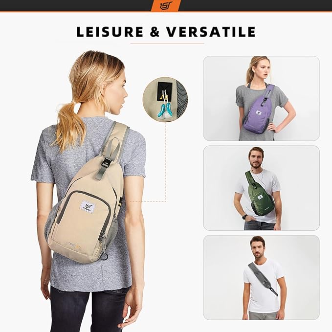 SKYSPER Sling Bag RFID Crossbody Sling Backpack Cross Body Shoulder Bag Travel - Image 7