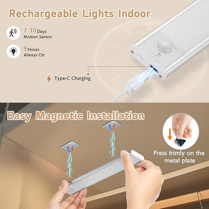 Under Cabinet Lighting Wireless, Dimmable Closet Lights Battery Operated - Image 4