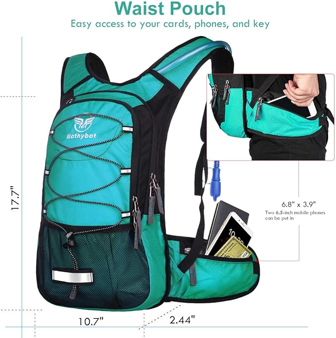 Mothybot Hydration Pack, Insulated Hydration Backpack - Image 3