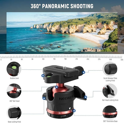 NEEWER Basics 70.9" Camera Tripod Monopod - Image 4