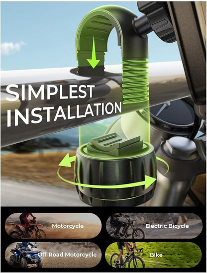 LISEN Ebike Phone Holder Mount Bike Cell Phone Holder Handlebars fit Adults Kids - Image 3