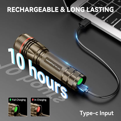 WdtPro Rechargeable Flashlights High Lumens, 1 Pack 10H Long Lasting Super - Image 2