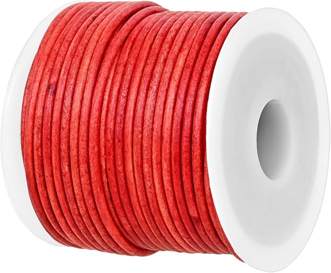 GENIQUE Real/Genuine Round Leather String Cord by GENIQUE