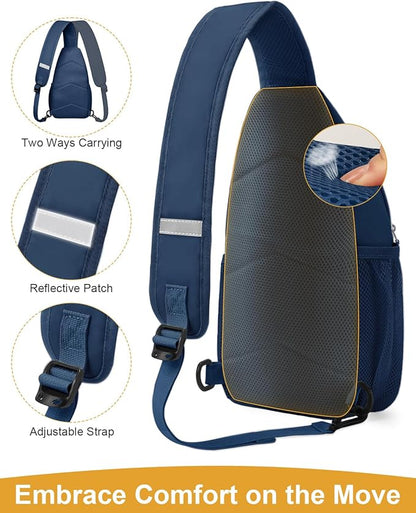 Pritent Crossbody Bags for Women Man Waterproof Sling Bag Backpack Trendy - Image 4