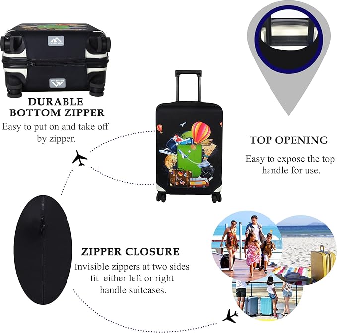 Explore Land Luggage Cover Suitcase Protector Fits 23-26 Inch Case - Image 3