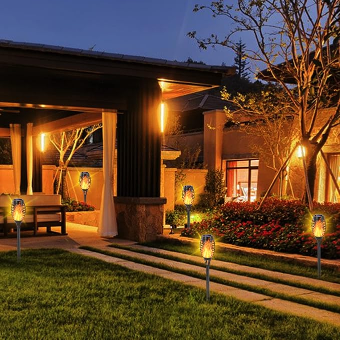 EOYIZW 12 Pack Solar Torch Light - Image 6