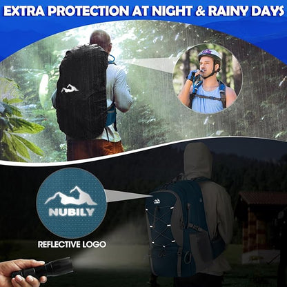 NUBILY 50L Hiking Backpack Waterproof Camping Backpack - Image 6