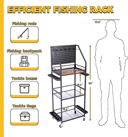SOYEEZE Fishing Rod Holders for Garage, Fishing Pole Holders Up to 12 Rods - Image 5
