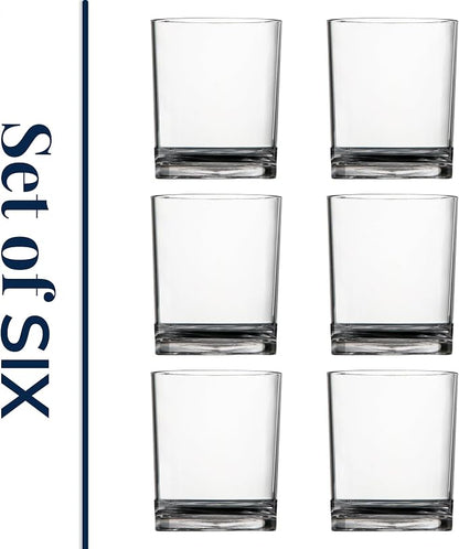 US Acrylic Classic Clear Plastic Reusable Drinking Glasses 12oz Rocks Cups | - Image 8