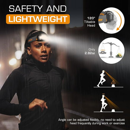 EverBrite Rechargeable Headlamp, 2 Pack Kids & Adult Headlamp - Image 8