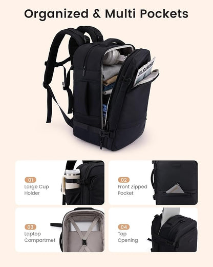 LOVEVOOK Travel Backpack for Women & Men, Carry On Backpack - Image 5