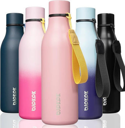 BJPKPK Insulated Water Bottles, 18 oz Stainless Steel Metal Water Bottle by BJPKPK