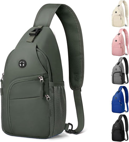 Pritent Crossbody Bags for Women Man, Waterproof Sling Bag Backpack Trendy by Pritent