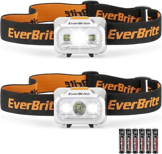 EverBrite LED Headlamp, 4 Lighting Modes, Pivoting Head by EverBrite
