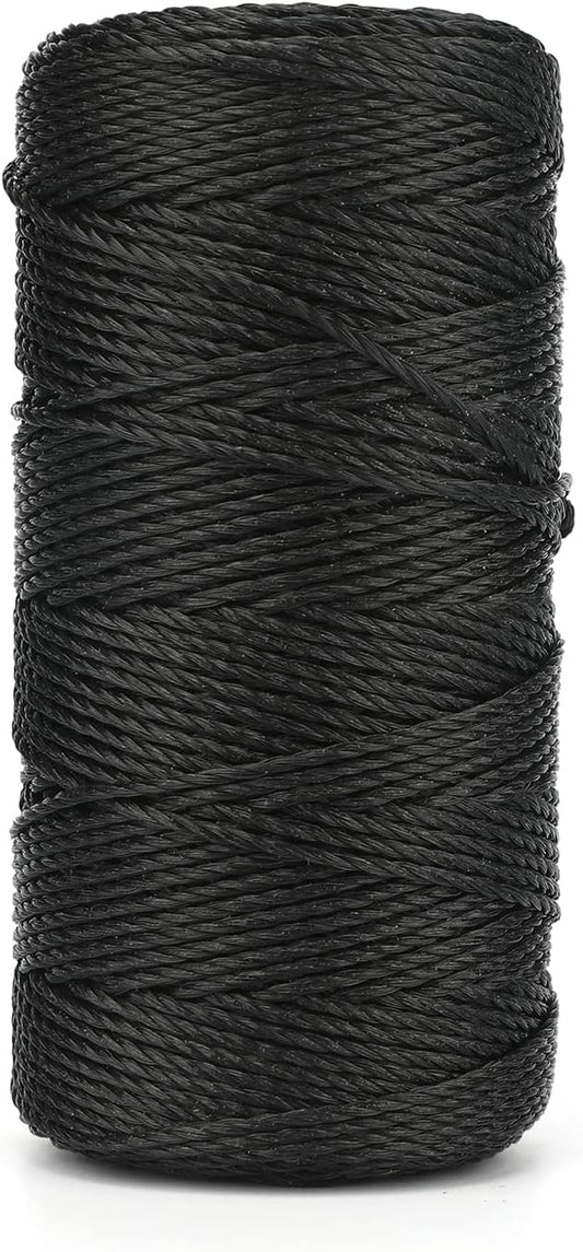 KINGLAKE 426 Feet Nylon Twine #36 Black Nylon String 2mm by KINGLAKE
