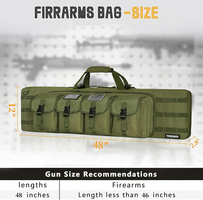 TORIBIO Double Rifle Case Soft Bag 32" 34" 36" 42" 46" 48'' 51“ 55” Gun Case - Image 2