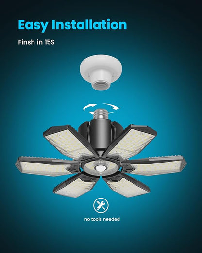 Motion Sensor Garage Lights 20000LM, Motion Activated Garage Ceiling Led Shop - Image 7