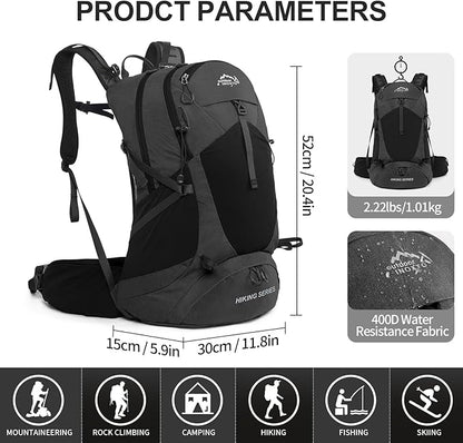 IX INOXTO Hiking Backpack, 26L/40L Waterproof Hiking Daypack - Image 2