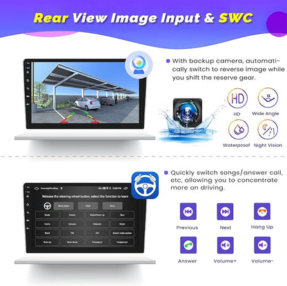 Android 15 Car Stereo for Jeep Compass Patriot 2007-2010, Hikity 9 Inch - Image 5