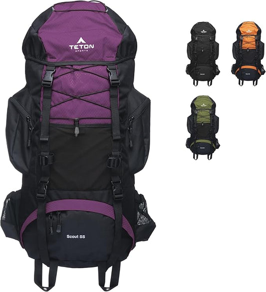 Teton 55L Scout Internal Frame Backpack by Teton