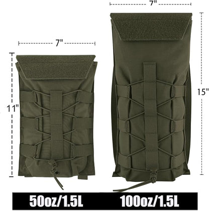 PETAC GEAR 1.5L / 3L Tactical Hydration Pack，Molle Carrier Pouch - Image 3