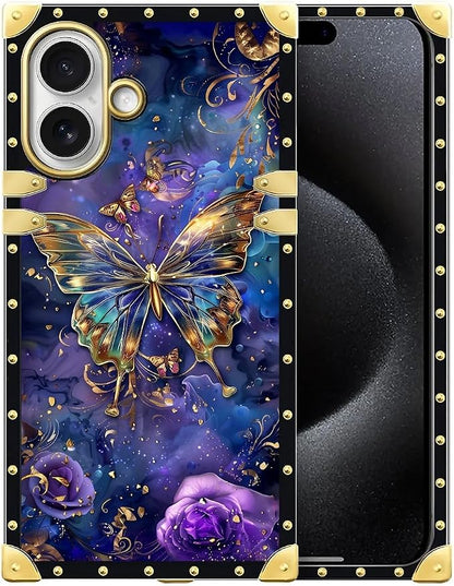 for iPhone 17 Case Luxury Golden Decoration by Unknown