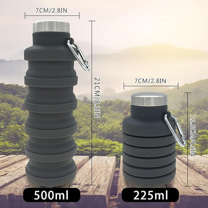 YCT Collapsible Water Bottle 17oz（500ml），Travel Portable Sport Water - Image 5