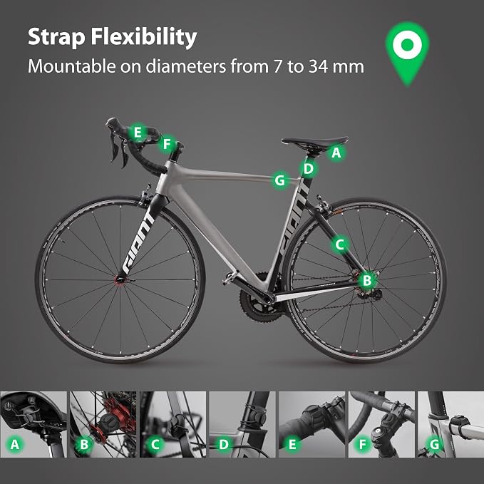 BONE Bike Air Tracker Tag Strap, Hidden Bicycle GPS Tracker Case - Image 5