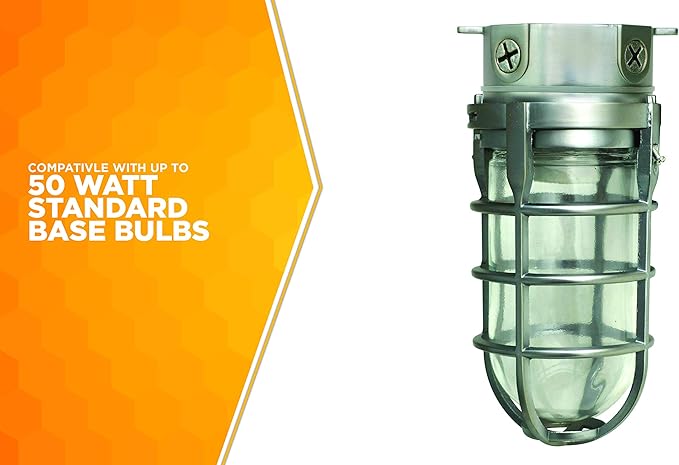 Woods L1706BS Vandal Resistant 150W Incandescent Security Light; Ceiling Mount; - Image 4