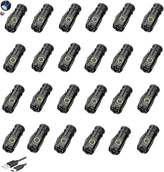 UNROEVS Mini Flashlight 2550 Lumens Rechargeable USB C Charging, Small by UNROEVS