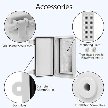 Junction Box ABS Plastic IP65 Waterproof Dustproof Universal Electrical - Image 5