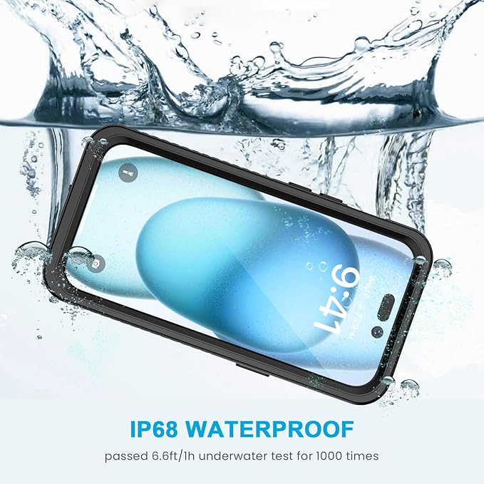 Lanhiem for iPhone 15 Case, IP68 Waterproof Dustproof Shockproof for iPhone 15 - Image 2