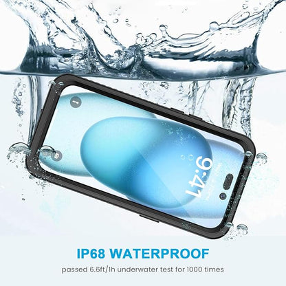 Lanhiem for iPhone 15 Case, IP68 Waterproof Dustproof Shockproof for iPhone 15 - Image 2