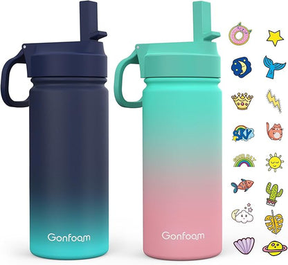 Kids Water Bottle, Stainless Steel Vacuum Insulated cup, Kids Water Bottle by Gonfoam