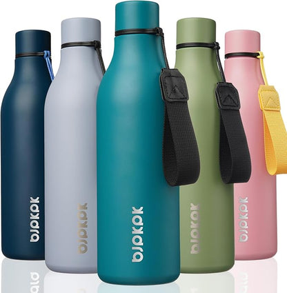 BJPKPK Insulated Water Bottles, 25 oz Stainless Steel Metal Water Bottle by BJPKPK